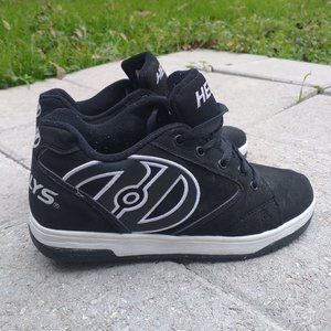 Heelys Skate Shoes Youth Size 6 Black Propel Roller Sneakers